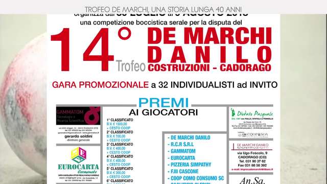 Trofeo De Marchi, una storia lunga 40 anni