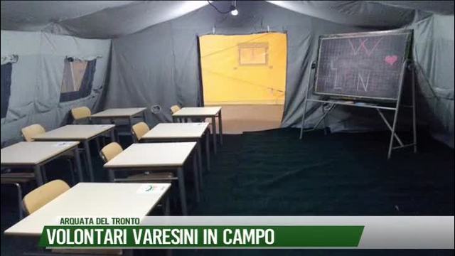 Volontari varesini in campo
